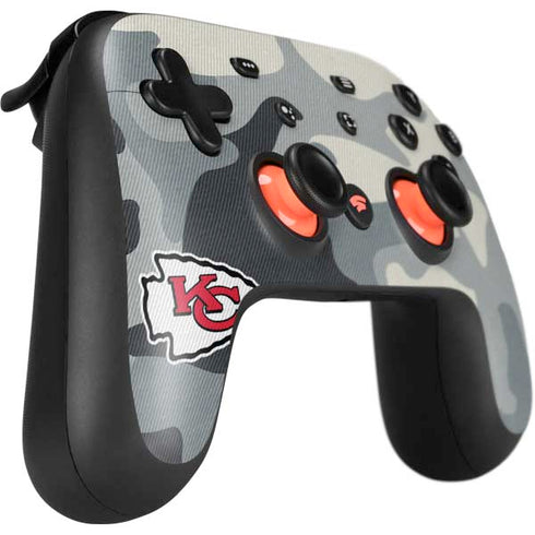 NFL Kansas City Chiefs Camo Google Stadia Controller Skin